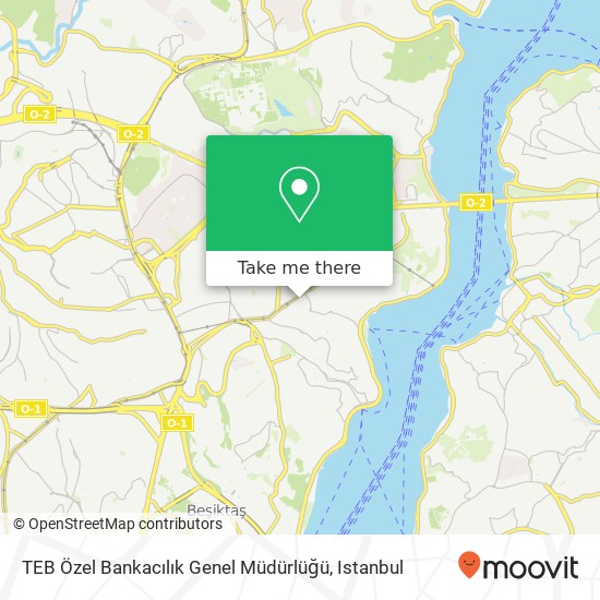 TEB Özel Bankacılık Genel Müdürlüğü map