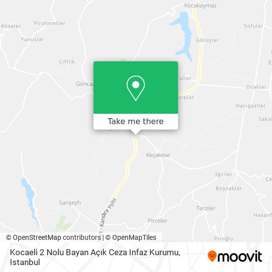 Kocaeli 2 Nolu Bayan Açık Ceza Infaz Kurumu map