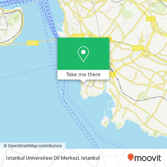 Istanbul Universitesi Dil Merkezi map