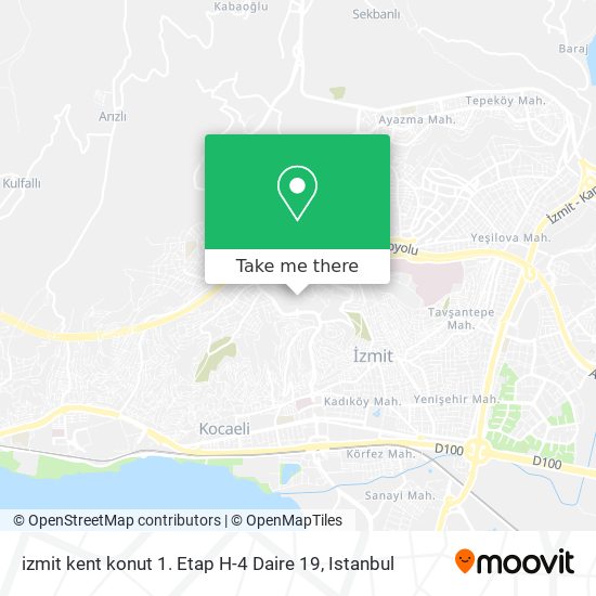 izmit kent konut 1. Etap H-4 Daire 19 map