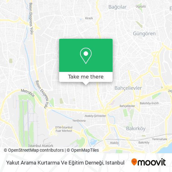 Yakut Arama Kurtarma Ve Eğitim Derneği map