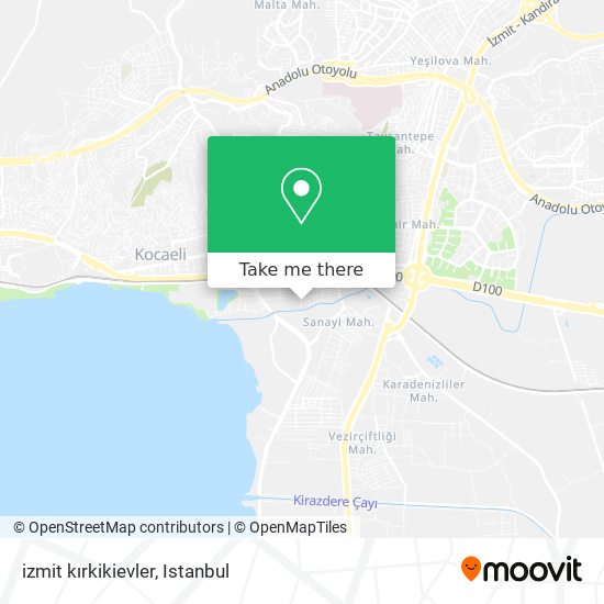 izmit kırkikievler map