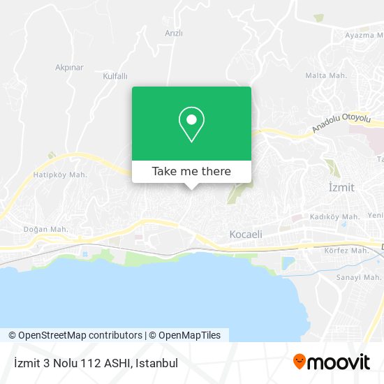 İzmit 3 Nolu 112 ASHI map