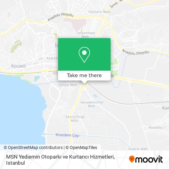 MSN Yediemin Otoparkı ve Kurtarıcı Hizmetleri map