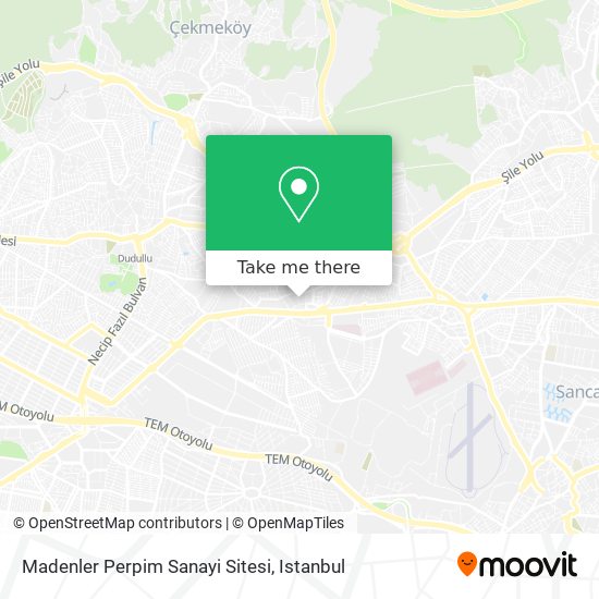Madenler Perpim Sanayi Sitesi map