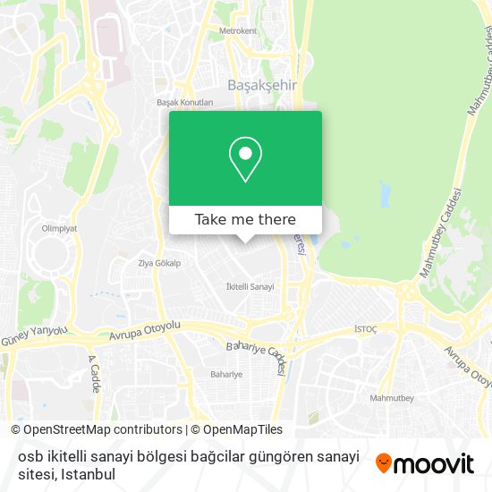 osb ikitelli sanayi bölgesi bağcilar güngören sanayi sitesi map