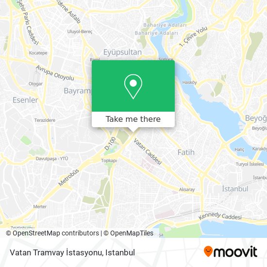 Vatan Tramvay İstasyonu map