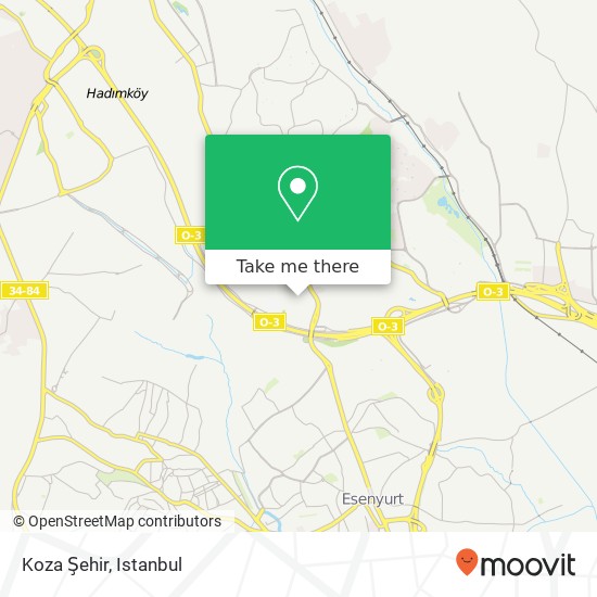 Koza Şehir map