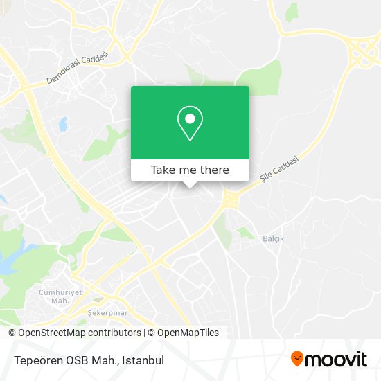 Tepeören OSB Mah. map