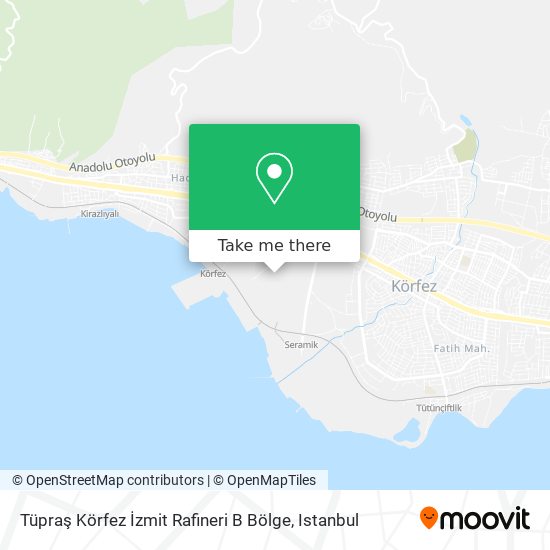 Tüpraş Körfez İzmit Rafineri B Bölge map