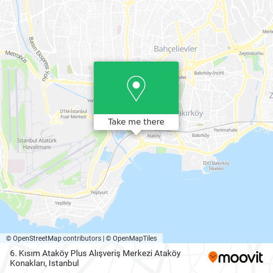 6. Kısım Ataköy Plus Alışveriş Merkezi Ataköy Konakları map