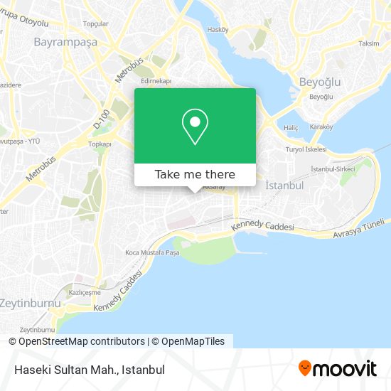 Haseki Sultan Mah. map