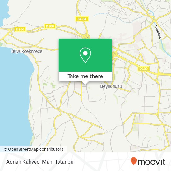 Adnan Kahveci Mah. map