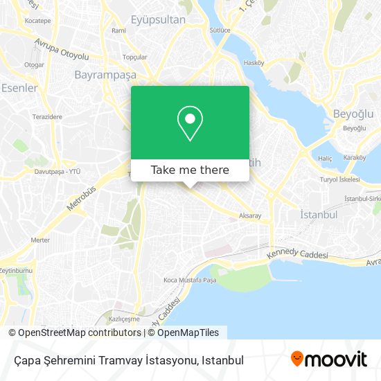 Çapa Şehremini Tramvay İstasyonu map