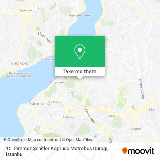 15 Temmuz Şehitler Köprüsü Metrobüs Durağı map