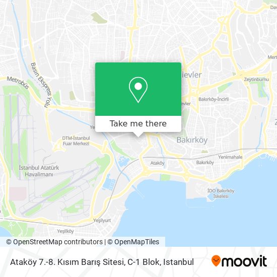 Ataköy 7.-8. Kısım Barış Sitesi, C-1 Blok map