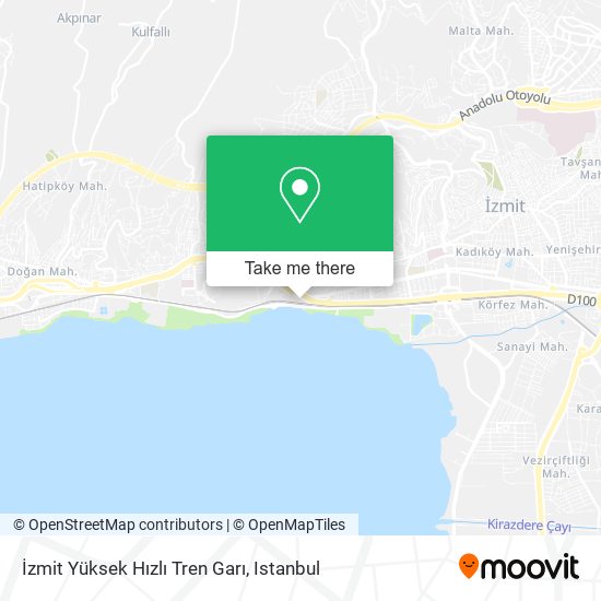 İzmit Yüksek Hızlı Tren Garı map