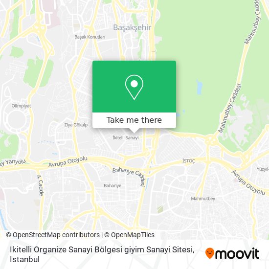 Ikitelli Organize Sanayi Bölgesi giyim Sanayi Sitesi map