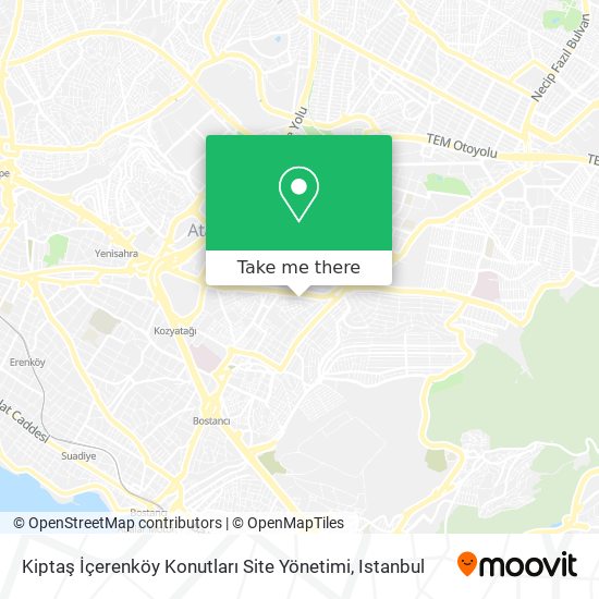 Kiptaş İçerenköy Konutları Site Yönetimi map