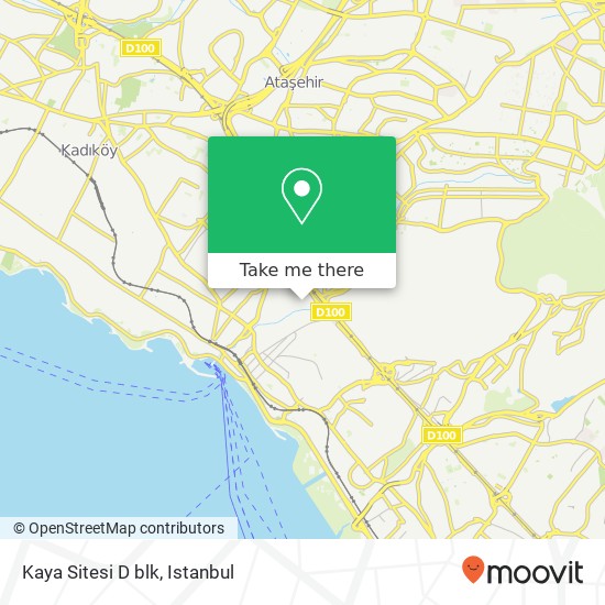 Kaya Sitesi D blk map