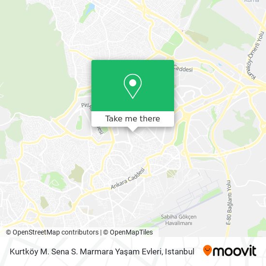 Kurtköy M. Sena S. Marmara Yaşam Evleri map