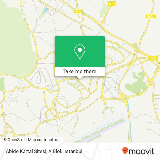 Abide Kartal Sitesi, A Blok map