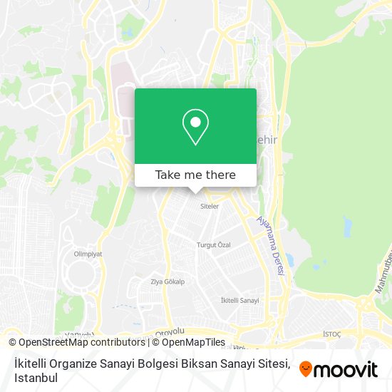 İkitelli Organize Sanayi Bolgesi Biksan Sanayi Sitesi map