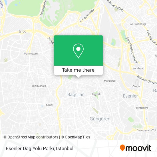 Esenler Dağ Yolu Parkı map