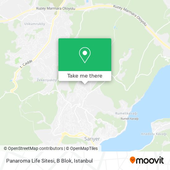 Panaroma Life Sitesi, B Blok map