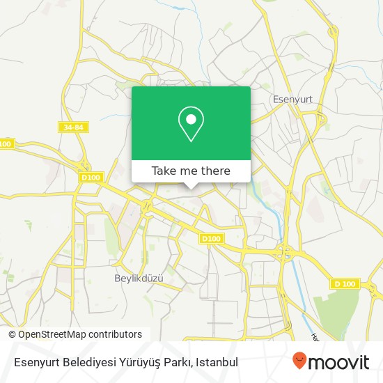 Esenyurt Belediyesi Yürüyüş Parkı map