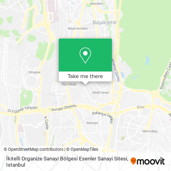 İkitelli Organize Sanayi Bölgesi Esenler Sanayi Sitesi map