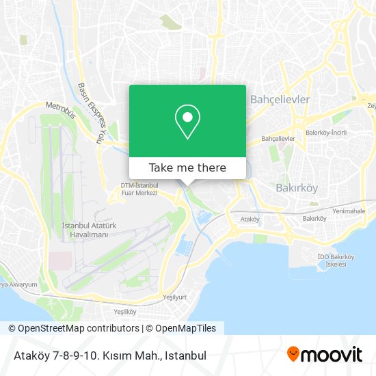Ataköy 7-8-9-10. Kısım Mah. map