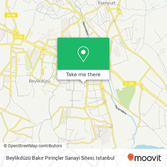 Beylikdüzü Bakır Pirinçler Sanayi Sitesi map