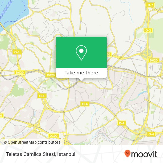 Teletas Camlica Sitesi map