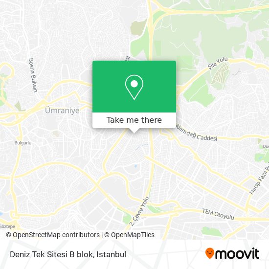 Deniz Tek Sitesi B blok map