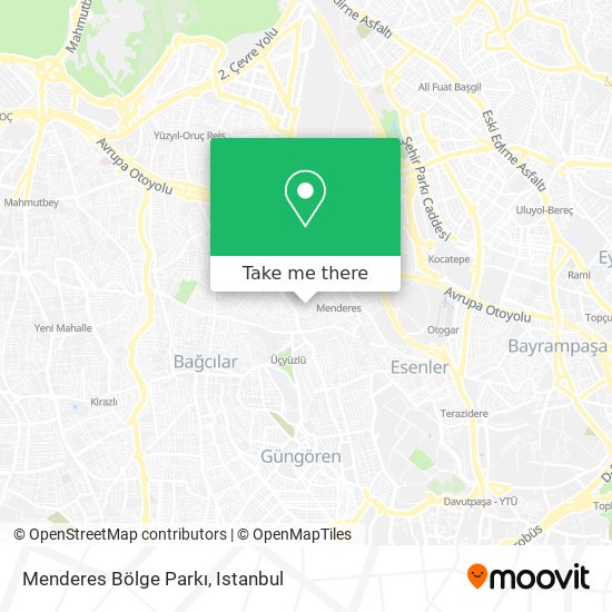 Menderes Bölge Parkı map