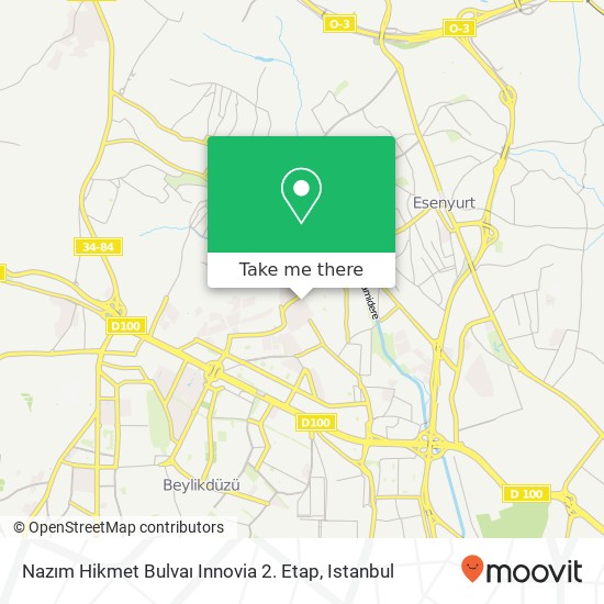 Nazım Hikmet Bulvaı Innovia 2. Etap map