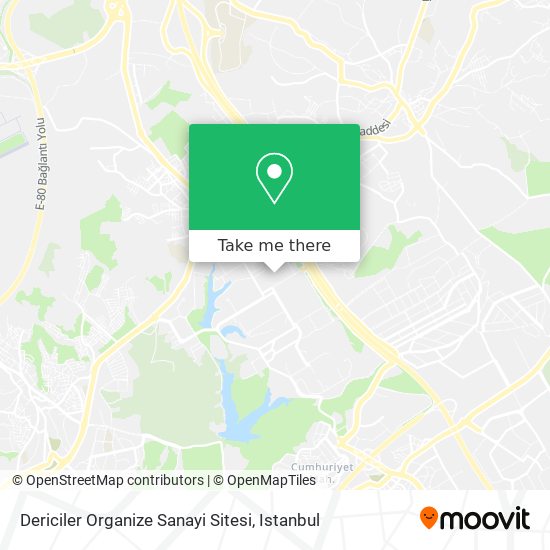 Dericiler Organize Sanayi Sitesi map