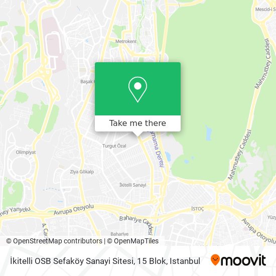 İkitelli OSB Sefaköy Sanayi Sitesi, 15 Blok map