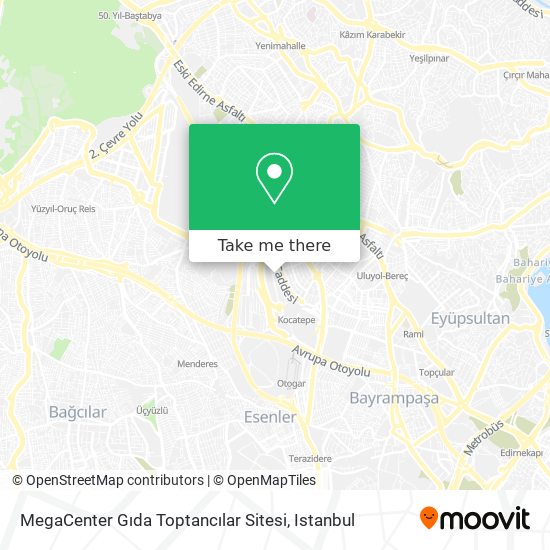 MegaCenter Gıda Toptancılar Sitesi map