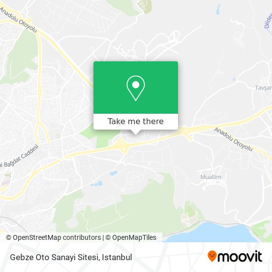 Gebze Oto Sanayi Sitesi map