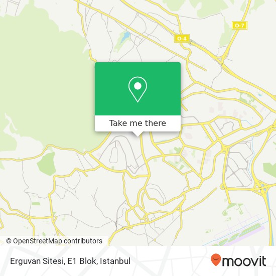 Erguvan Sitesi, E1 Blok map