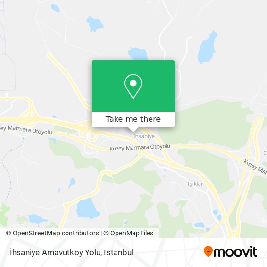 İhsaniye Arnavutköy Yolu map