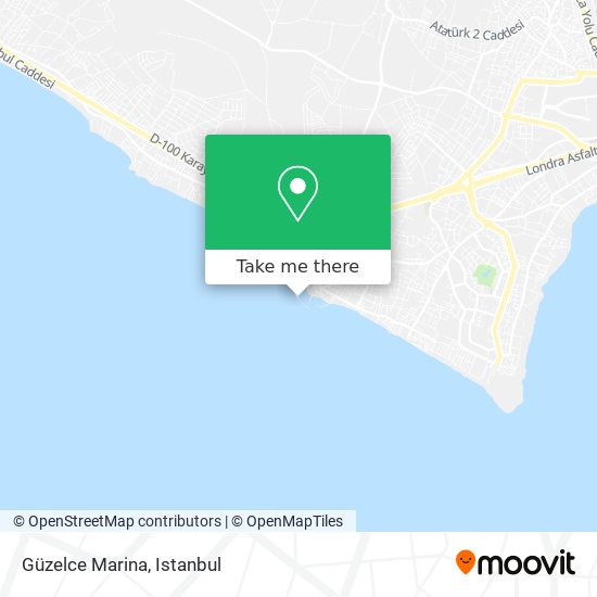 Güzelce Marina map