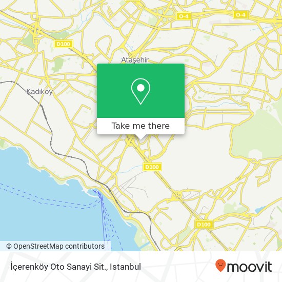 İçerenköy Oto Sanayi Sit. map