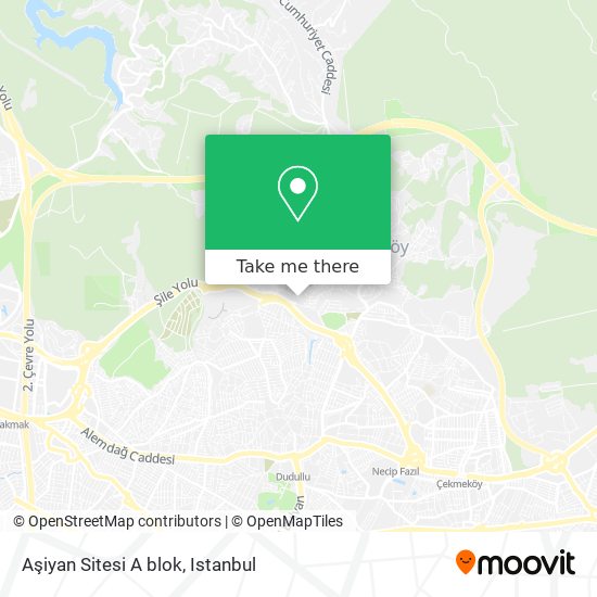 Aşiyan Sitesi A blok map