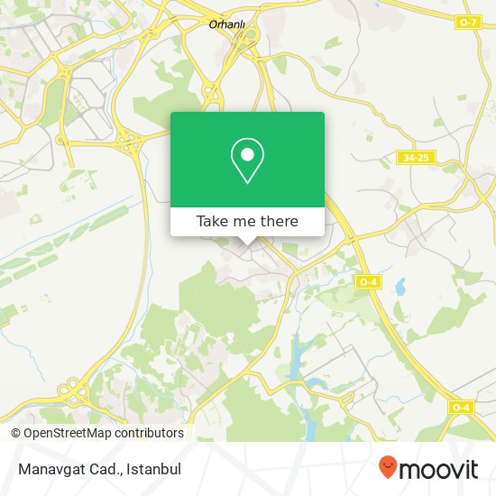 Manavgat Cad. map