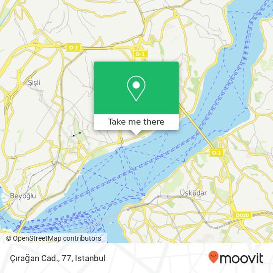 Çırağan Cad., 77 map