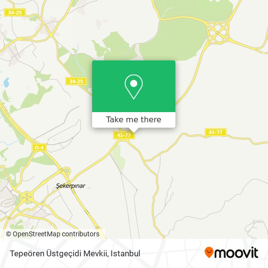 Tepeören Üstgeçidi Mevkii map