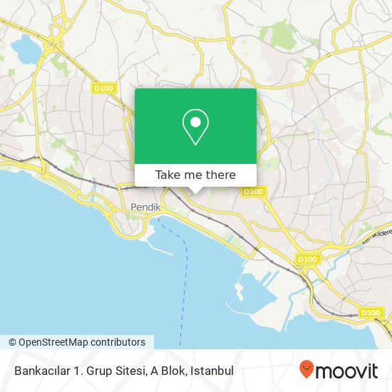 Bankacılar 1. Grup Sitesi, A Blok map